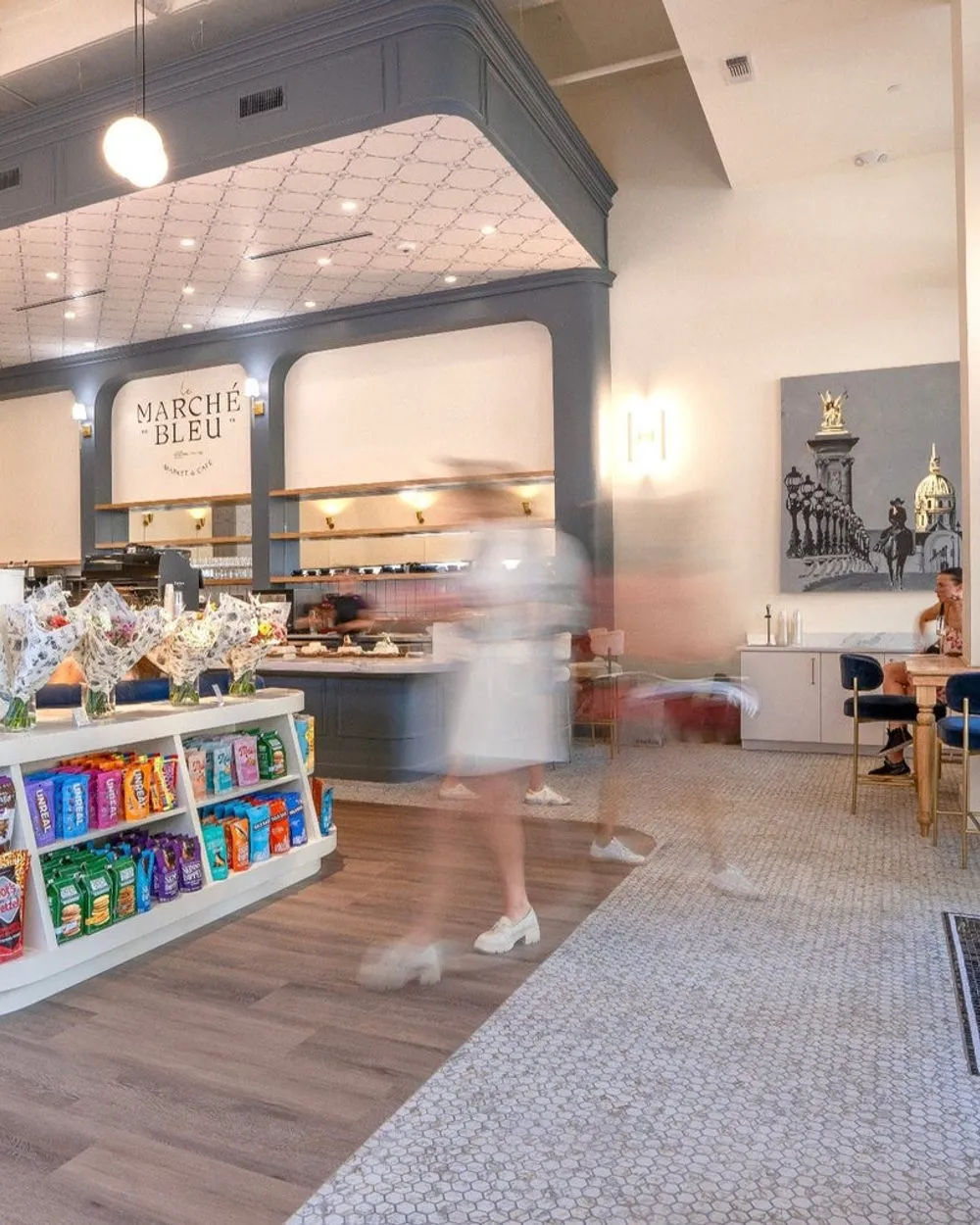 Inside the Marché Bleu market at the Shops at Clearfork