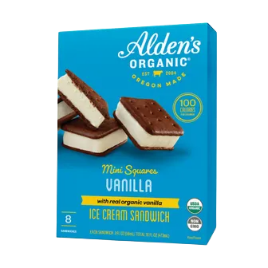 Alden's Organic - Mini Ice Cream Sandwich (8 Pack)