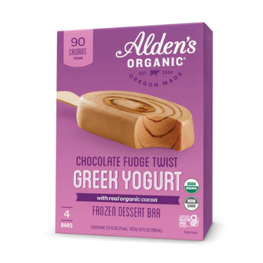 Alden's Organic - Chocolate Fudge Yogurt Bar (4 Pack)