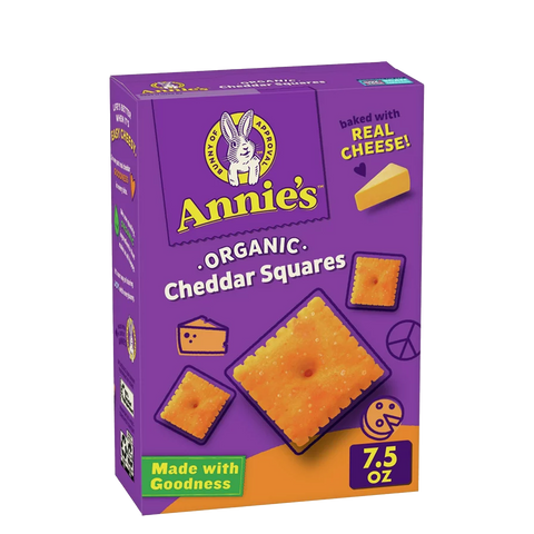 Annie's - Cheddar Cracker Squares (7.5 Oz)