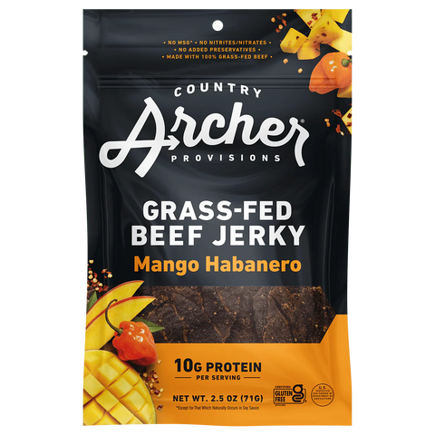 Country Archer = Mango Habanero Beef Jerky