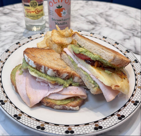 Turkey Avocado Club Sandwich