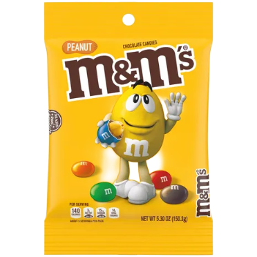 M&Ms Peanut Peg Pack (5.3 Oz)