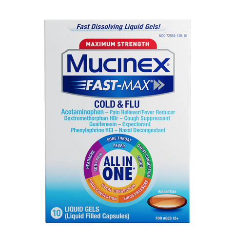 Mucinex - Max Strength/Fast Acting Cold & Flu (10ct)