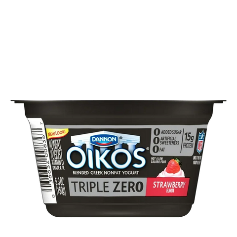 Oikos Triple Zero Strawberry Greek Yogurt - (5.3Oz)