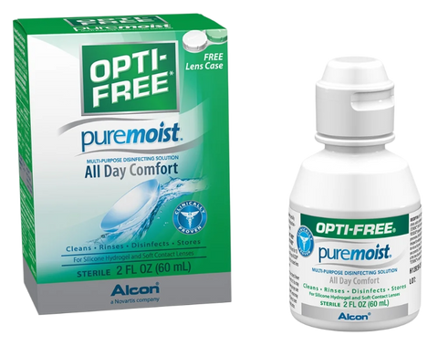 Opti-Free PureMoist Multi-Purpose Disinfecting Contact Solution (2 Oz)