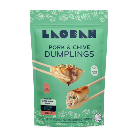 Laoban Dumplings - Pork & Cive(8 Oz)