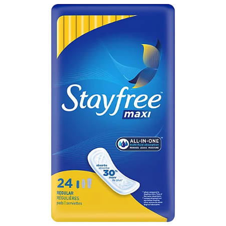 Stayfree Maxi - Overnight (24 Count)