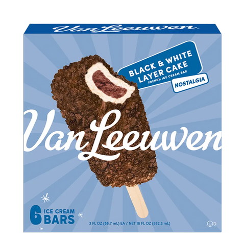 Van Leeuwen - Black & White Layer Cake (6 Pack)