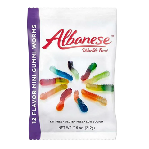 Albanese 12 Flavor Gummi Worms (7.5 Oz)