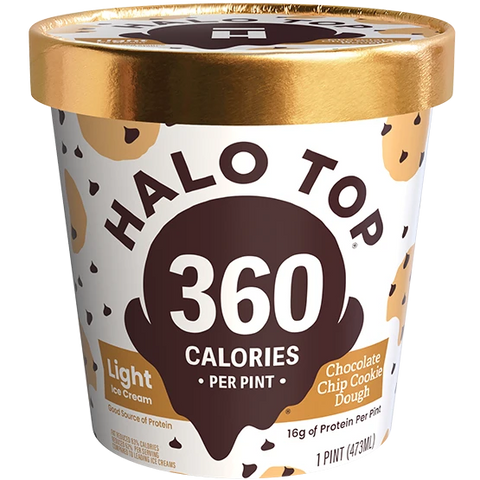 Halo Top - Chocolate Chip Cookie Dough (1 Pint)