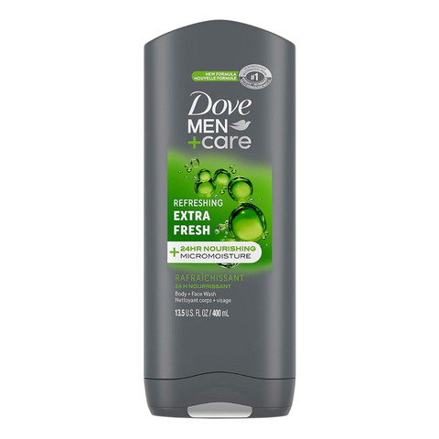 Dove Body Wash - Men+Care Extra Fresh Micro Moisture Cooling (13.5 Oz)